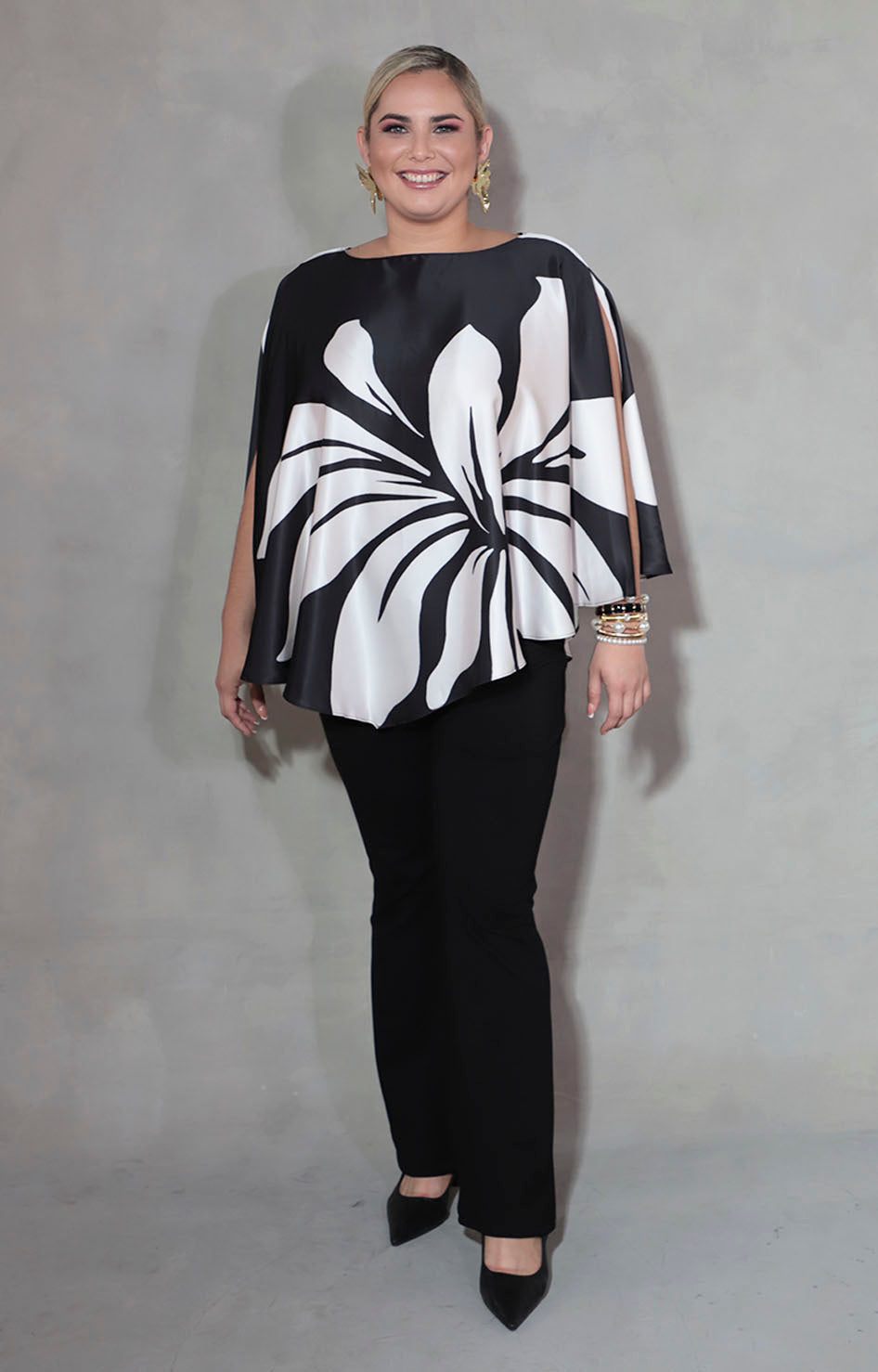 Blusa negra con lazo - BLUSA XL Boutiquemirel 
