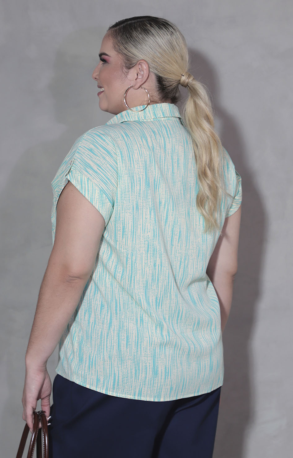Blusa verde estampada - BLUSA XL Boutiquemirel 
