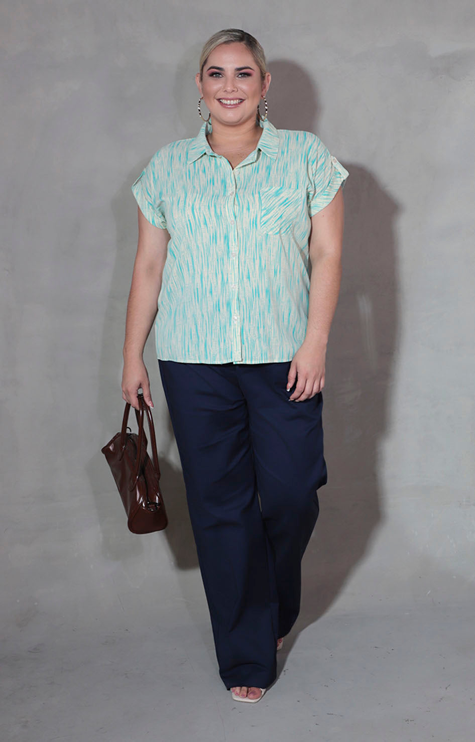 Blusa verde estampada - BLUSA XL Boutiquemirel 