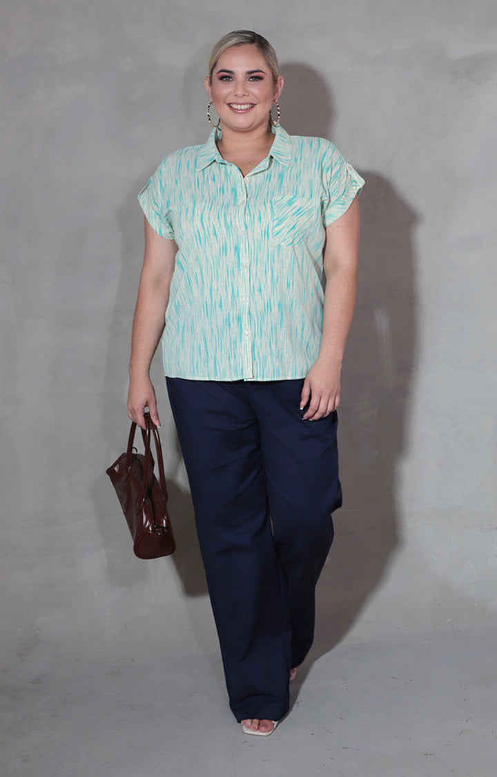 Blusa verde estampada - BLUSA XL Boutiquemirel 