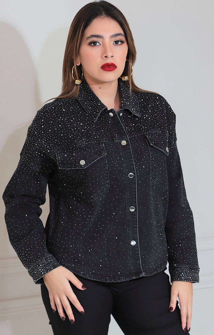 Blusa black shiny