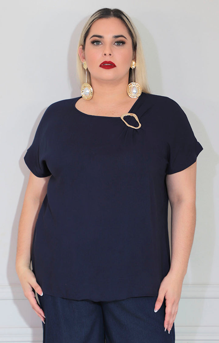Blusa azul marino