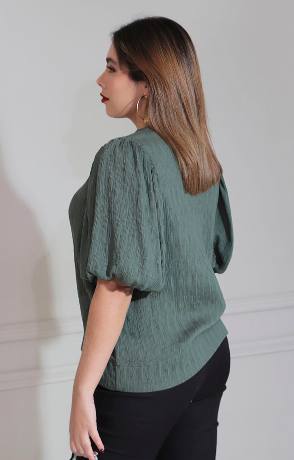 Blusa verde olivo