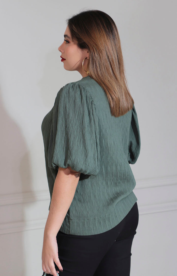 Blusa verde olivo