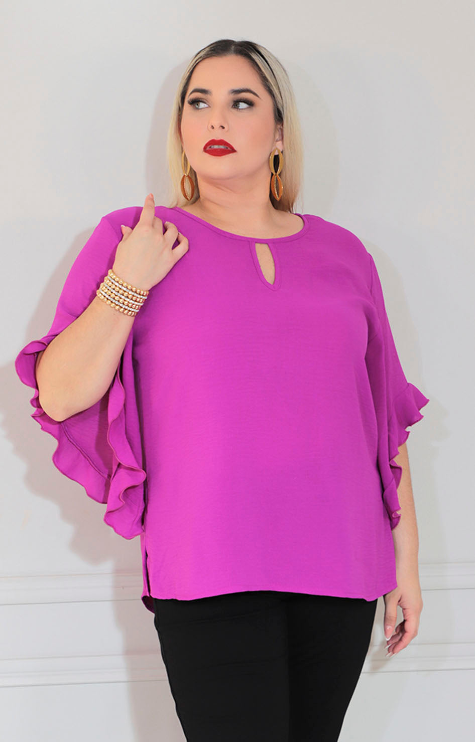 Blusa magenta