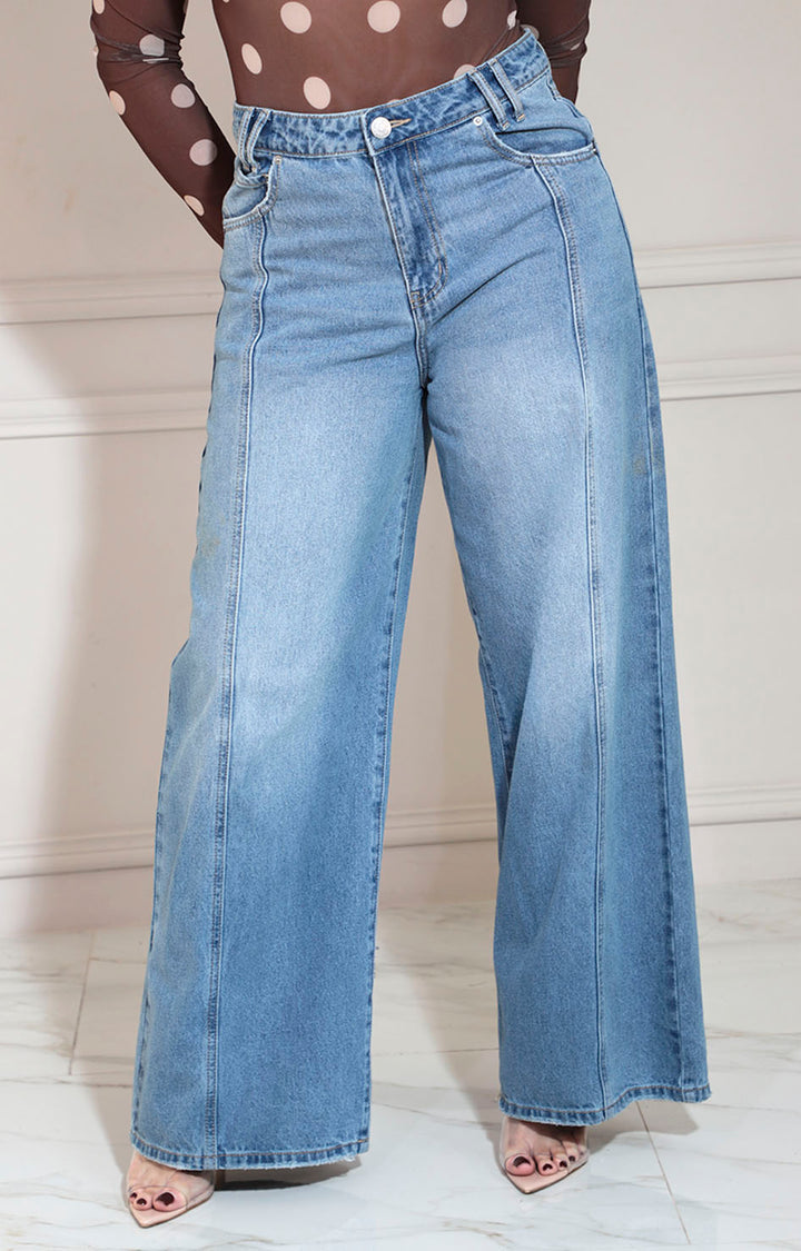 Pantalón de mezclilla recto