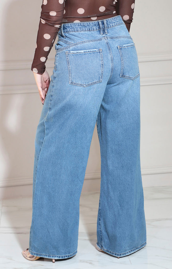 Pantalón de mezclilla recto