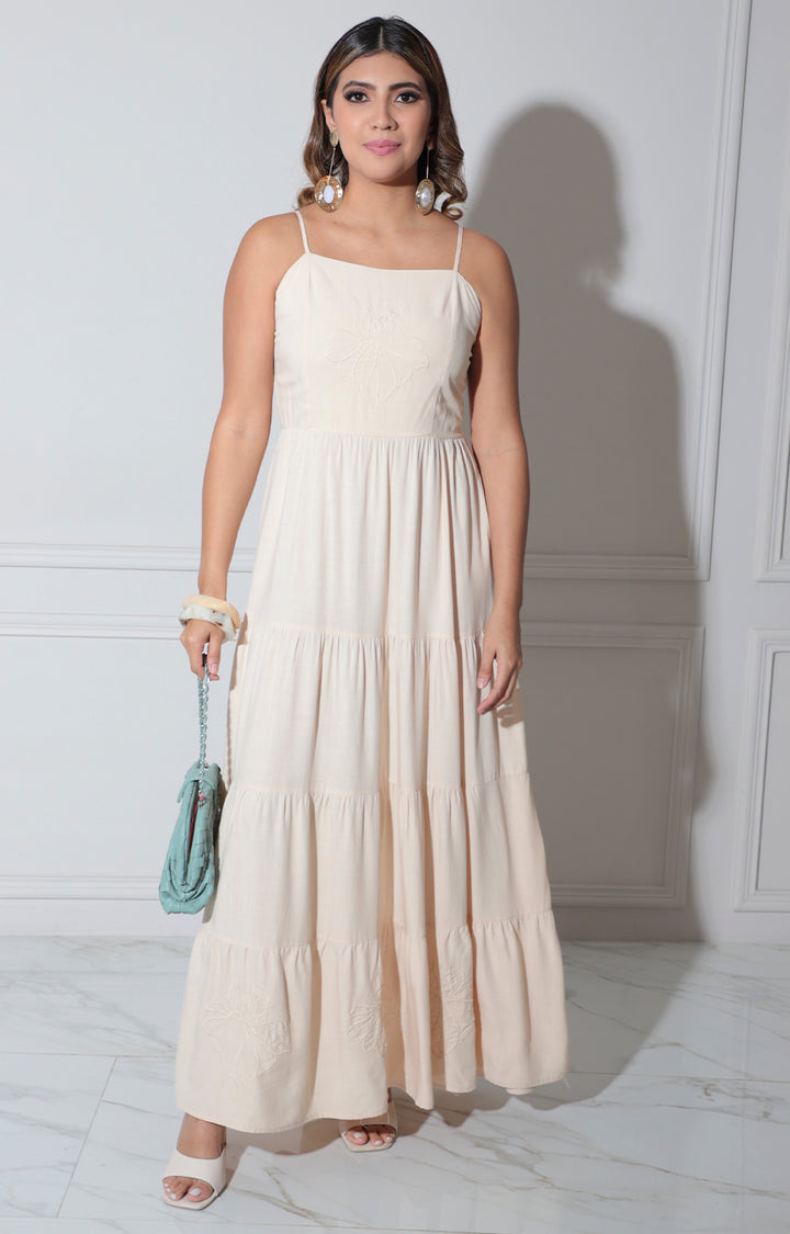 Vestido beige - VESTIDO Boutiquemirel 