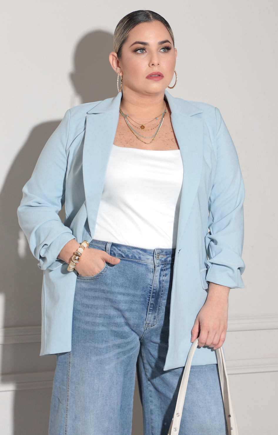 Blazer azul cielo - SACO XL Boutiquemirel 