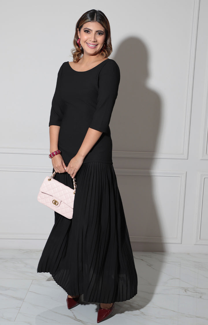 Vestido negro largo