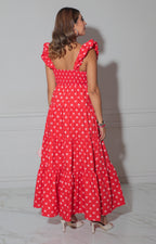 Vestido rojo corazón - VESTIDO LARGO REGULAR Boutiquemirel 