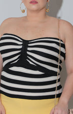 Blusa negra straple - BLUSA CURVY Boutiquemirel 