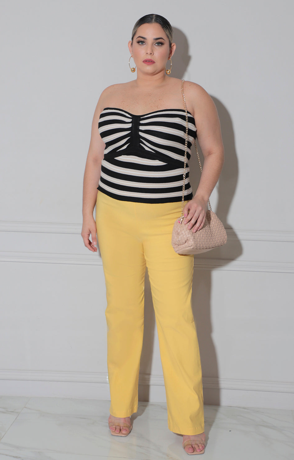 Blusa negra straple - BLUSA CURVY Boutiquemirel 