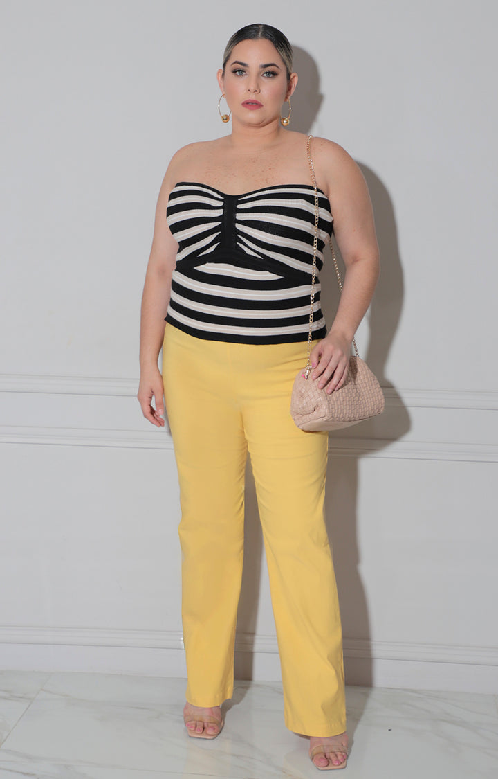 Blusa negra straple - BLUSA CURVY Boutiquemirel 