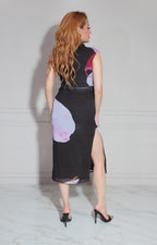 Vestido negro estampado - VESTIDO Boutiquemirel 