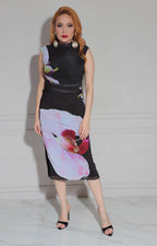Vestido negro estampado - VESTIDO Boutiquemirel 