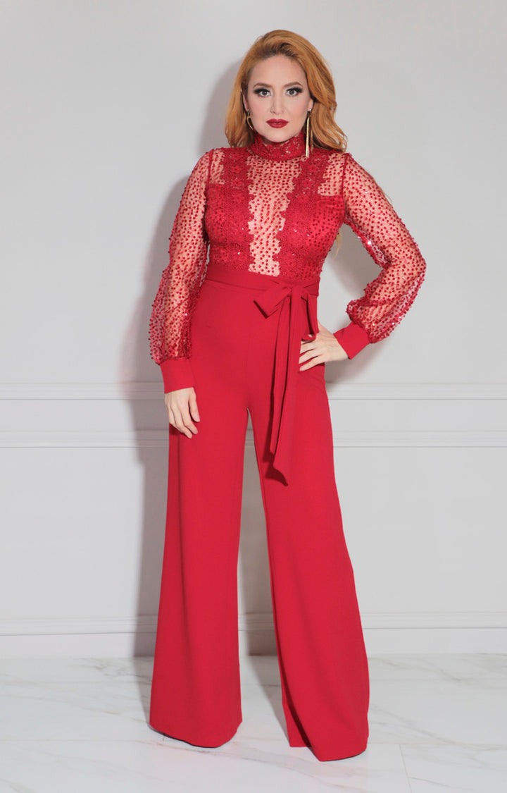 Palazzo rojo con lazo