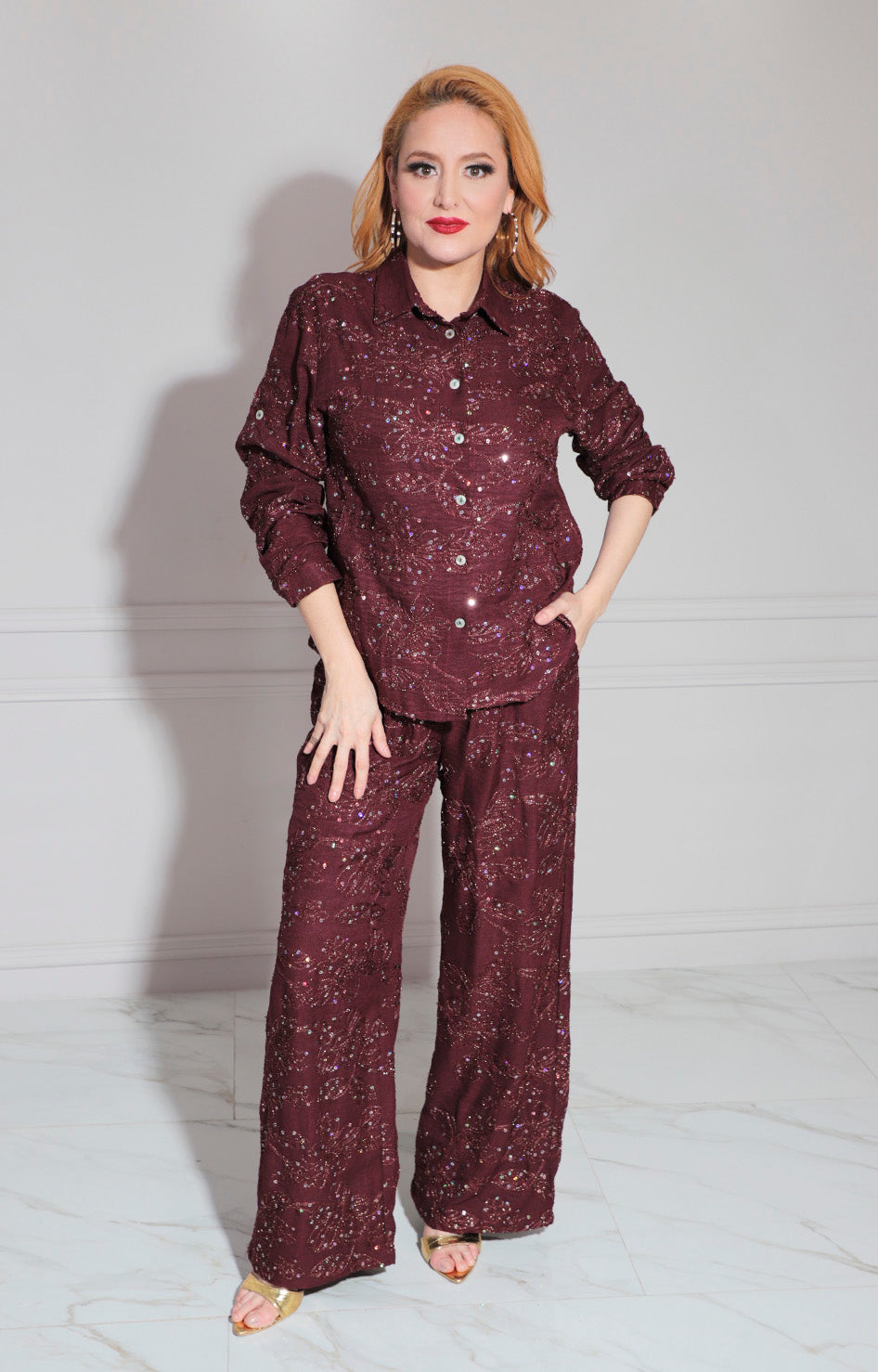 Conjunto vino estampado