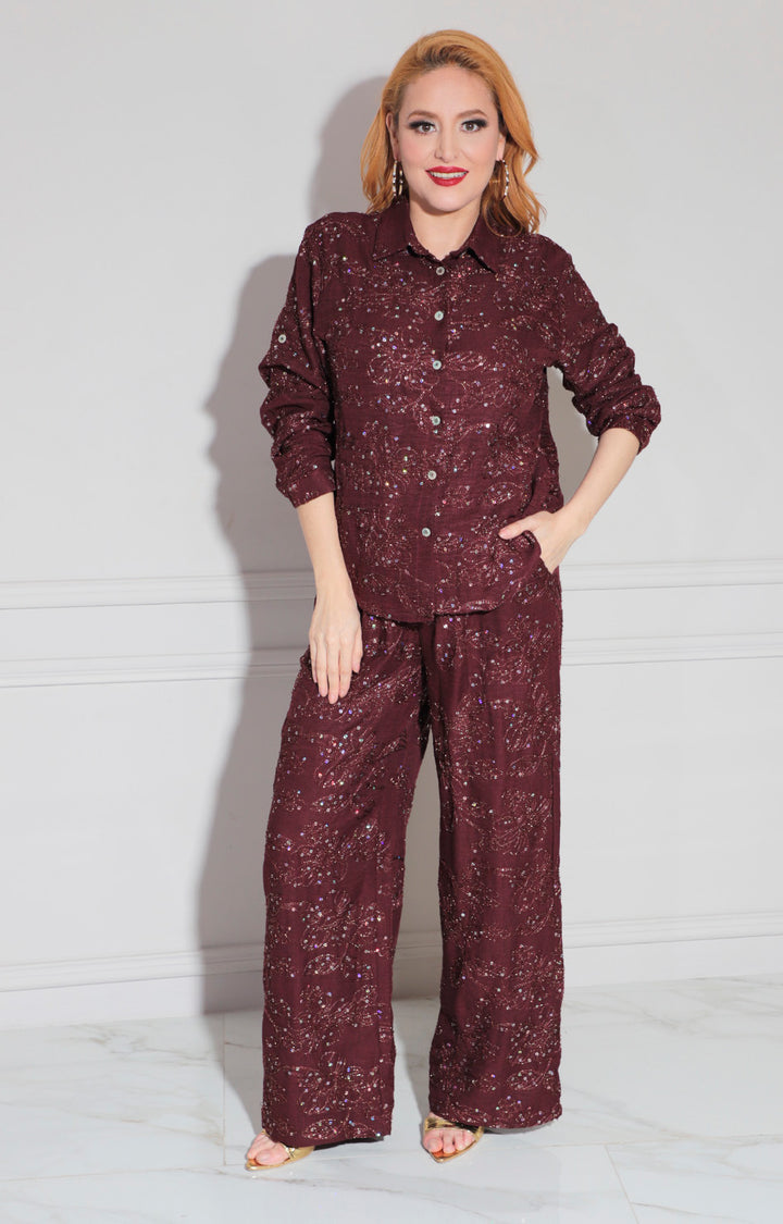 Conjunto vino estampado