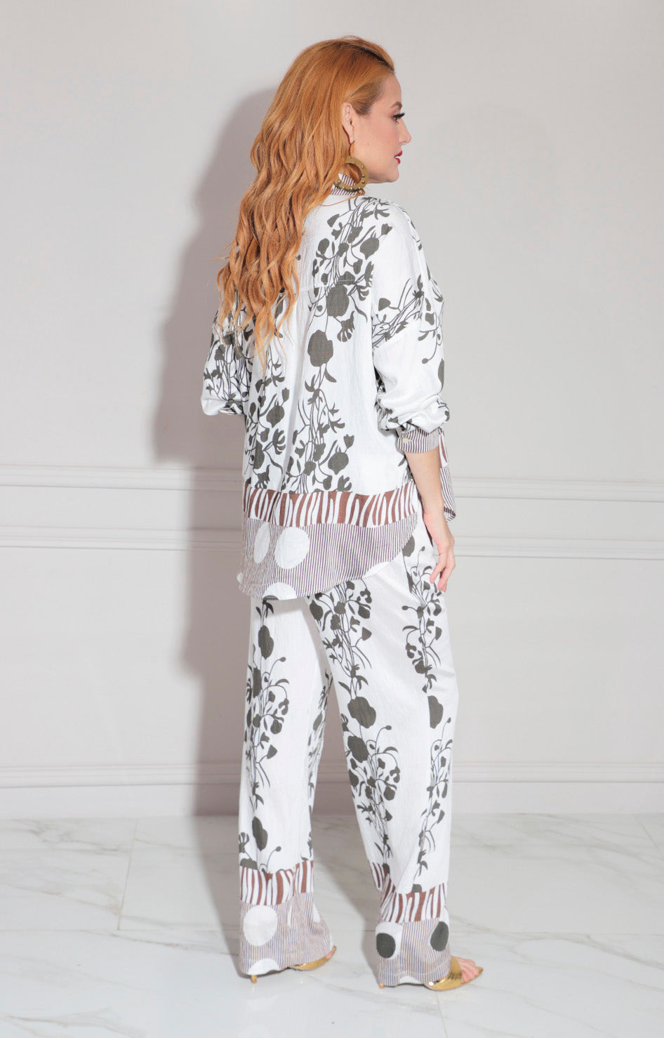 Conjunto blanco print