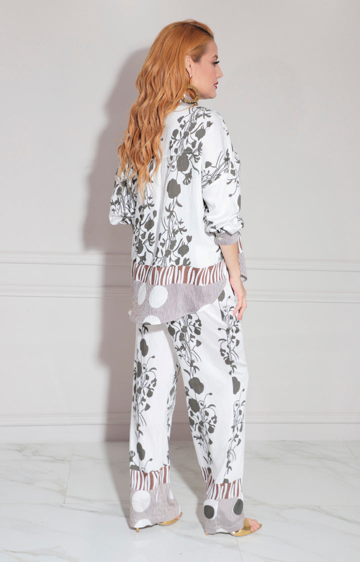 Conjunto blanco print