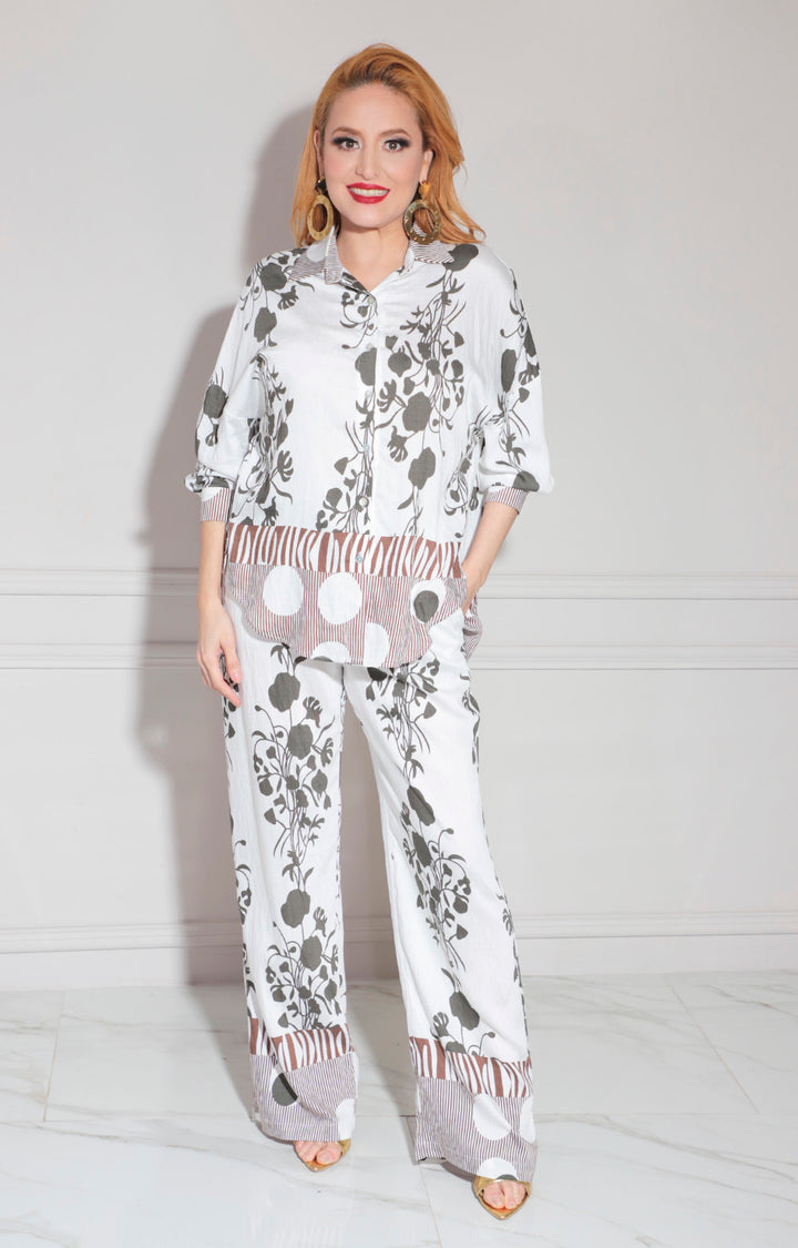 Conjunto blanco print