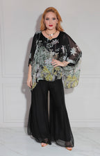 Conjunto negro estampado - CONJUNTO Boutiquemirel 
