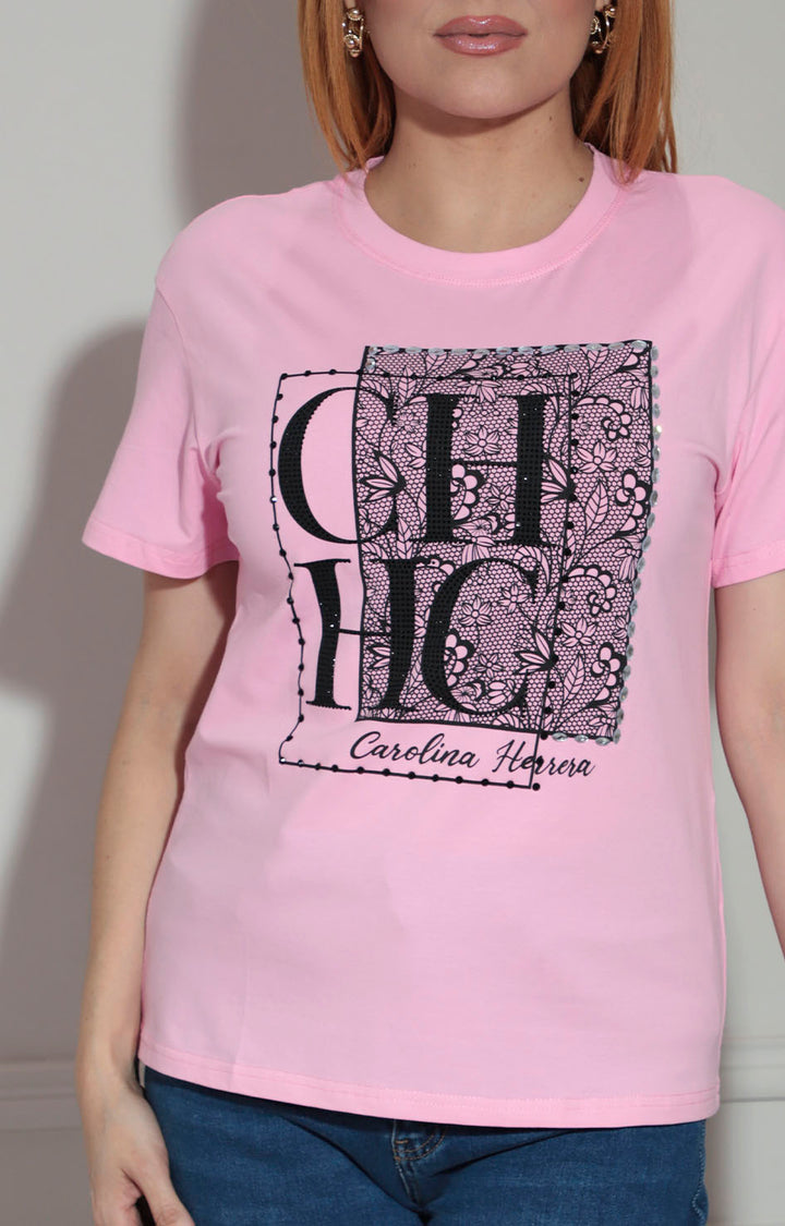 Blusa rosa con brillos - BLUSA Boutiquemirel 