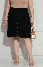Falda negra con botones - FALDA XL Boutiquemirel 