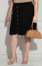Falda negra con botones - FALDA XL Boutiquemirel 