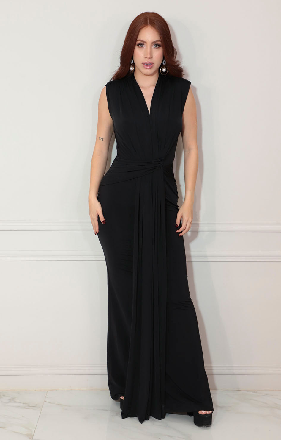 Vestido largo negro - VESTIDO Boutiquemirel 