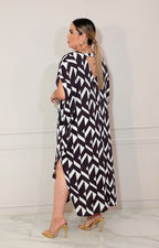 Vestido negro con blanco - VESTIDO XL Boutiquemirel 