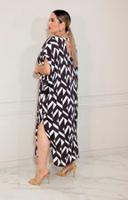 Vestido negro con blanco - VESTIDO XL Boutiquemirel 