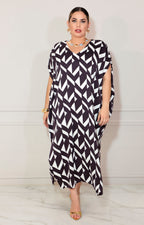 Vestido negro con blanco - VESTIDO XL Boutiquemirel 