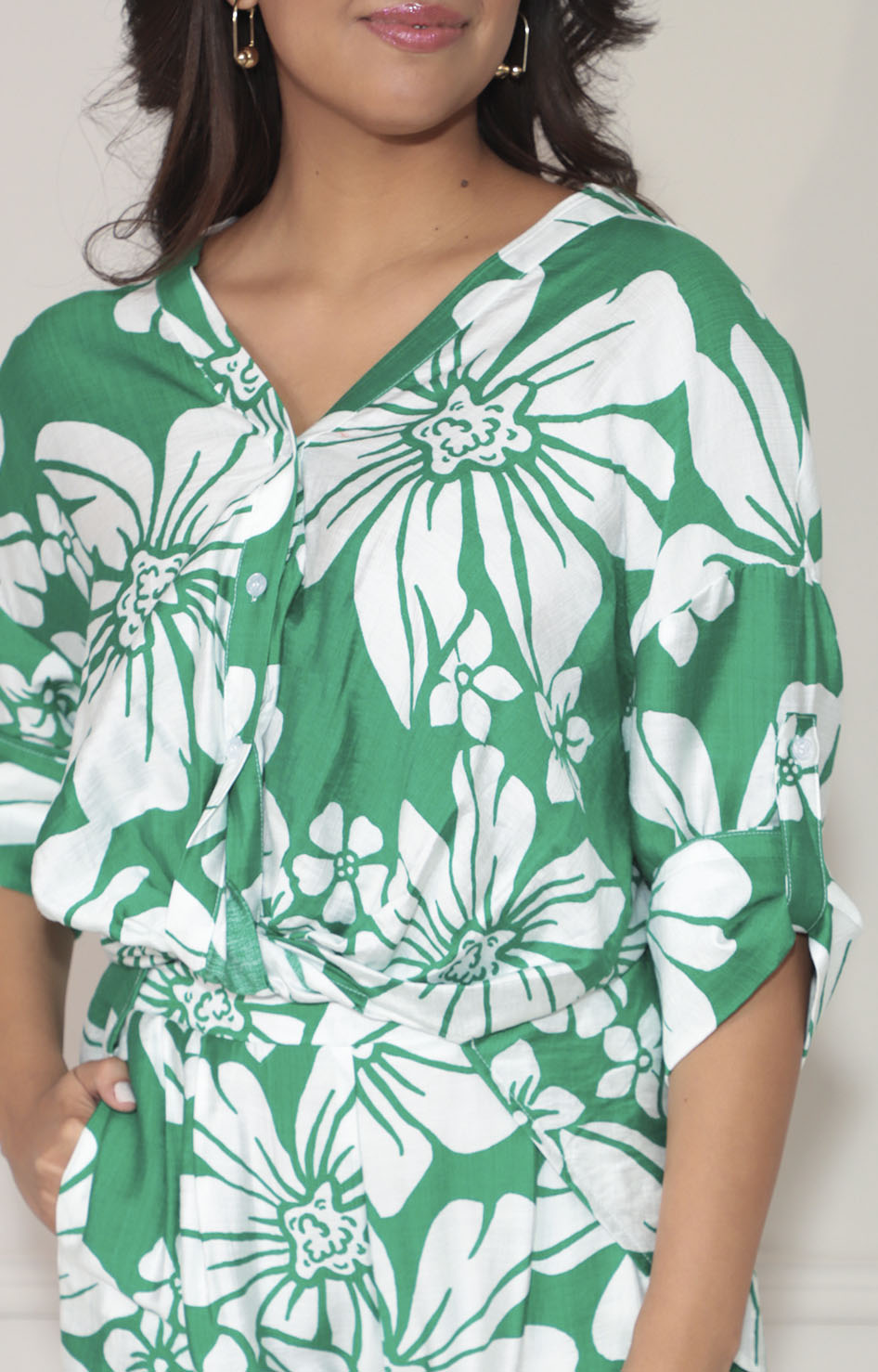 Conjunto estampado verde - BLUSA Boutiquemirel 
