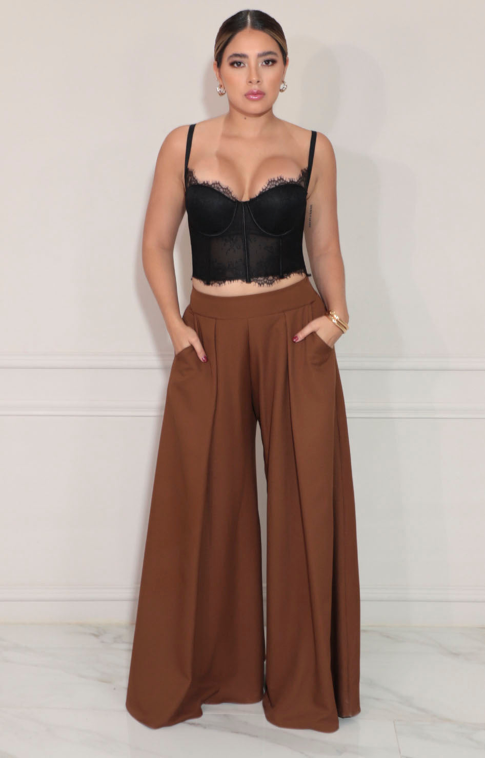 Bustier negro de encaje - BLUSA Boutiquemirel 