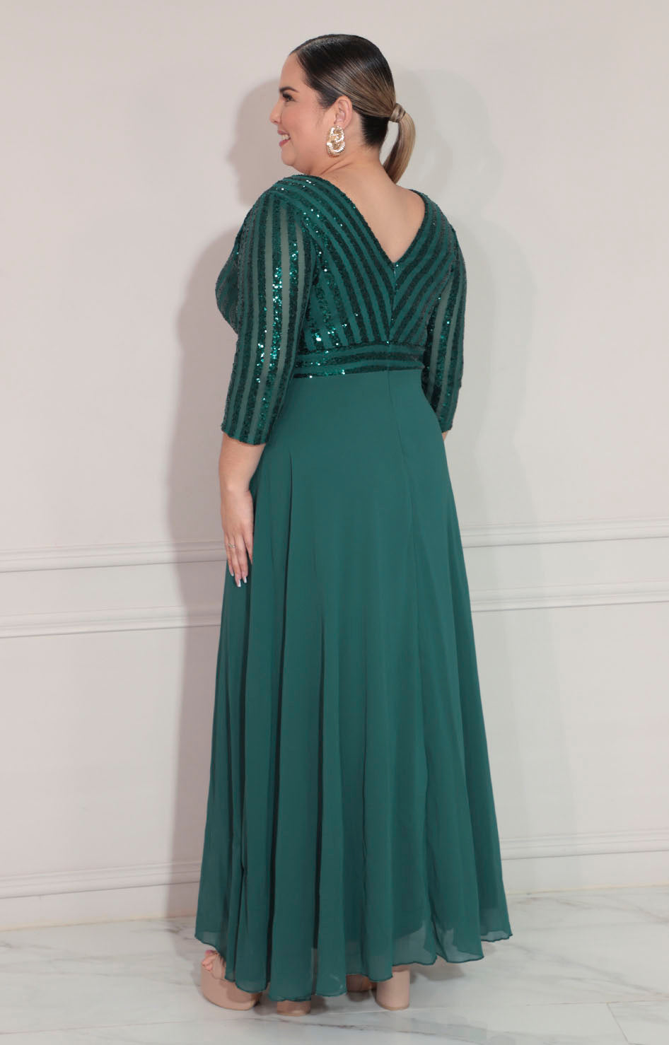 Vestido verde de gala - VESTIDO XL Boutiquemirel 