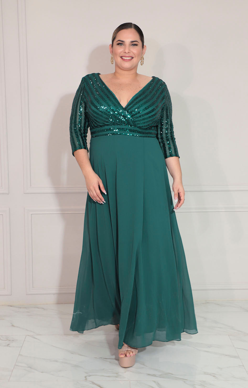 Vestido verde de gala - VESTIDO XL Boutiquemirel 