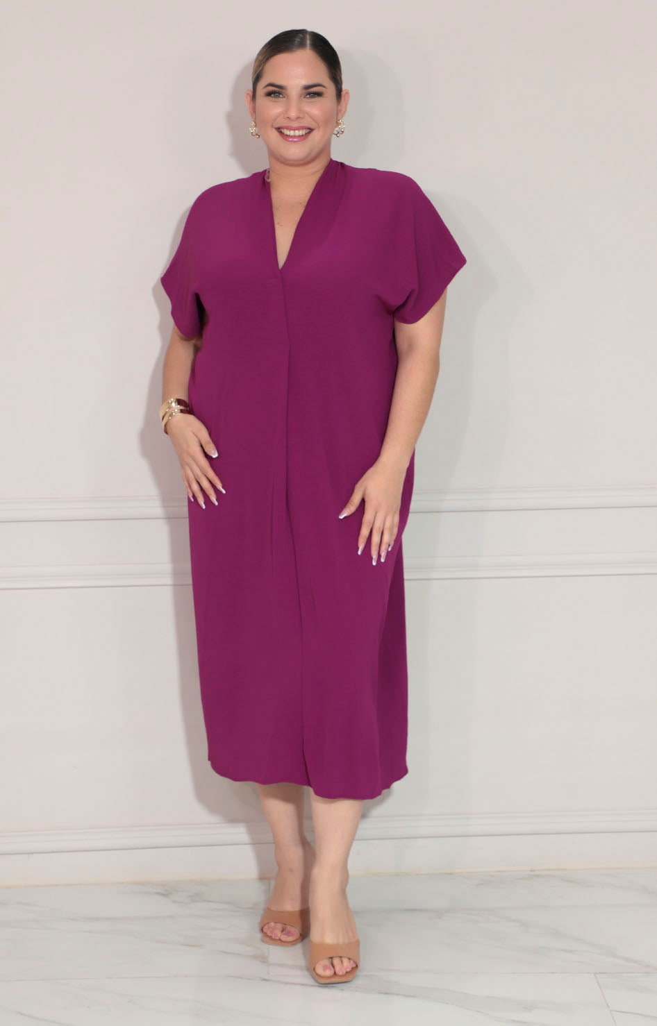 Vestido túnica magenta - VESTIDO XL Boutiquemirel 