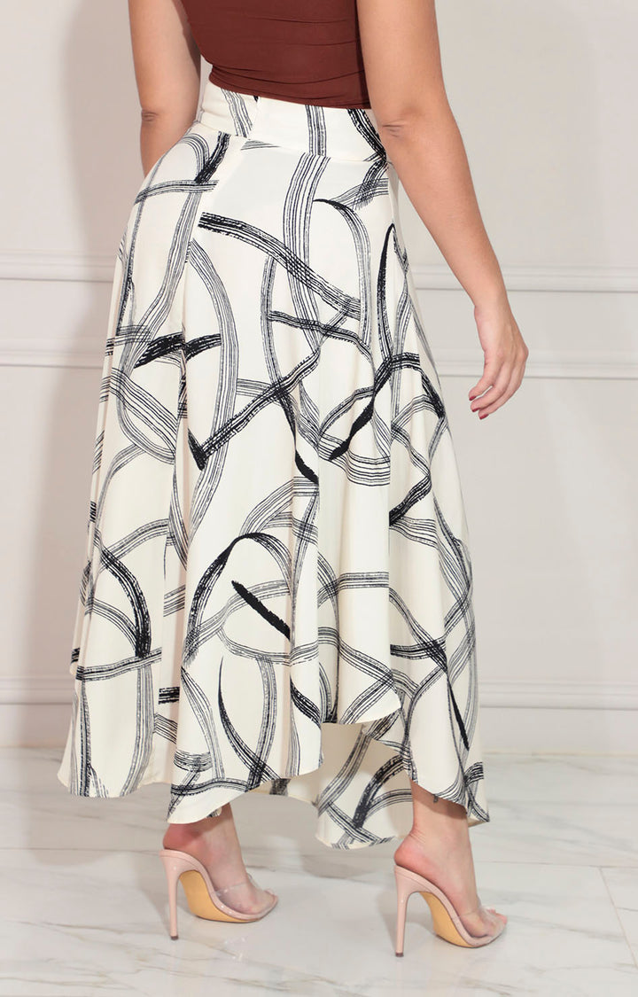 Falda beige con lazo - FALDA Boutiquemirel 