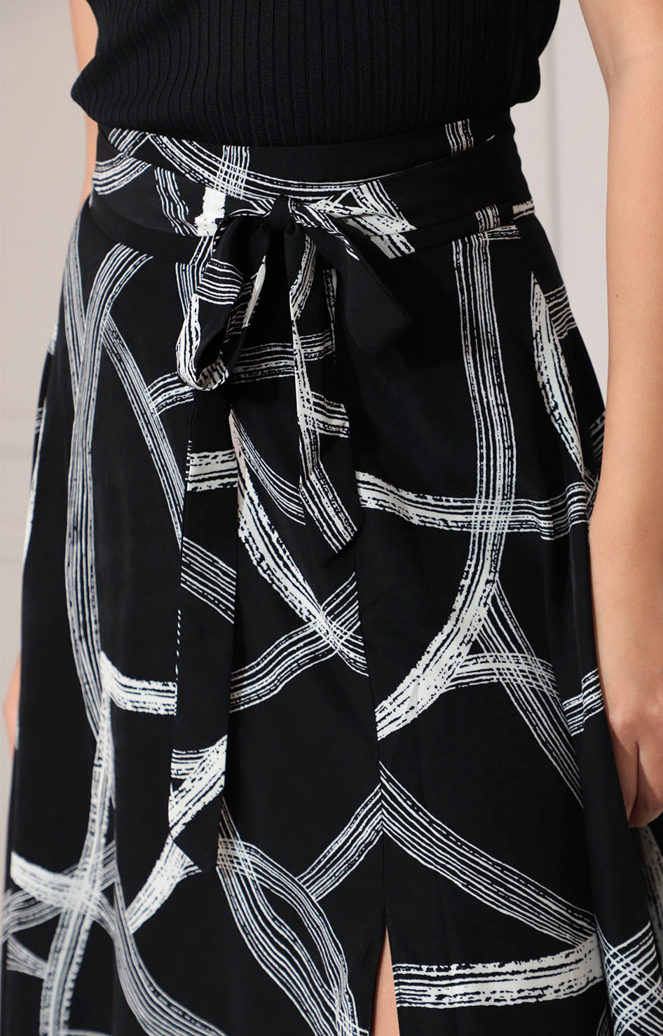 Falda negra estampada - FALDA Boutiquemirel 