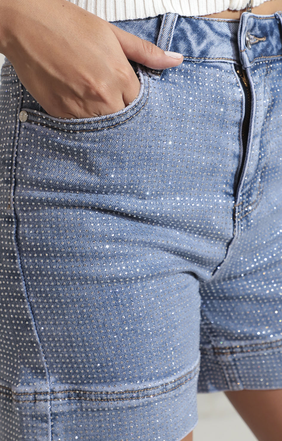 Short denim con brillos - SHORT Boutiquemirel 