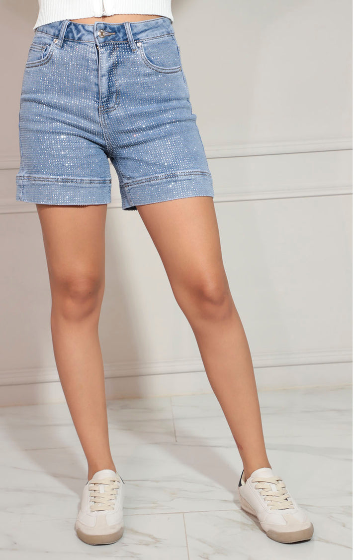 Short denim con brillos - SHORT Boutiquemirel 