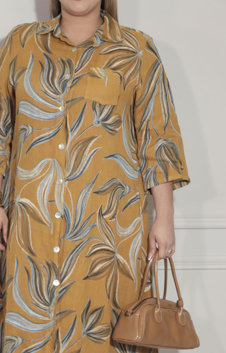 Vestido camisero mostaza - VESTIDO Boutiquemirel 