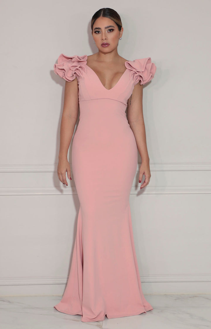 Vestido formal rosa - VESTIDO Boutiquemirel 