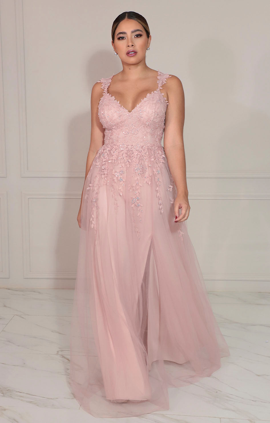 Vestido de gala rosa - VESTIDO Boutiquemirel 