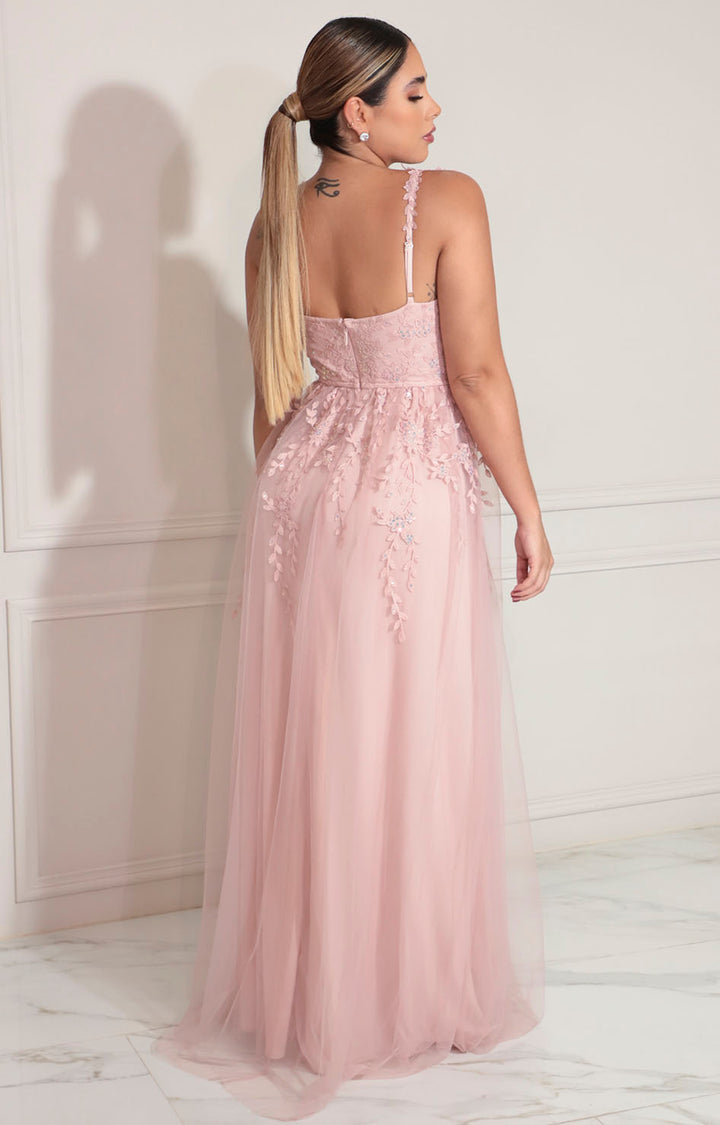 Vestido de gala rosa - VESTIDO Boutiquemirel 