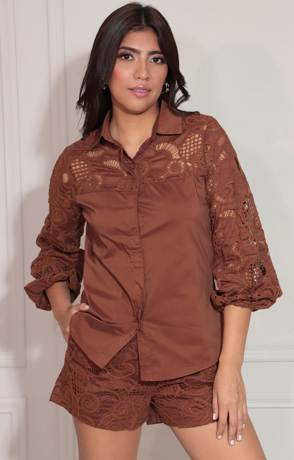 Conjunto café - CONJUNTO Boutiquemirel 