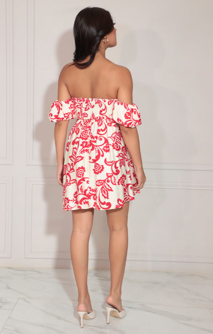 Vestido beige estampado - VESTIDO Boutiquemirel 