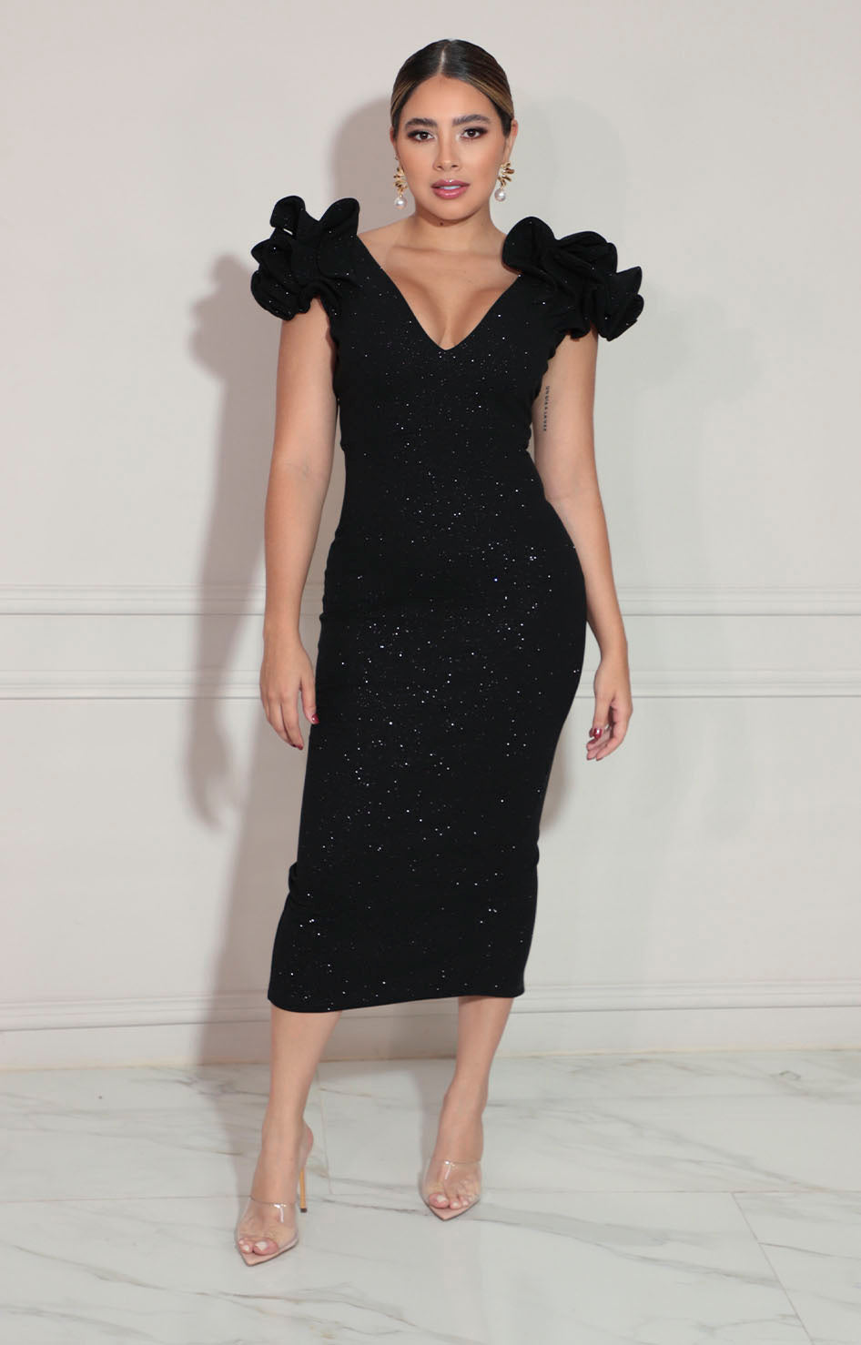 Vestido formal negro - VESTIDO Boutiquemirel 